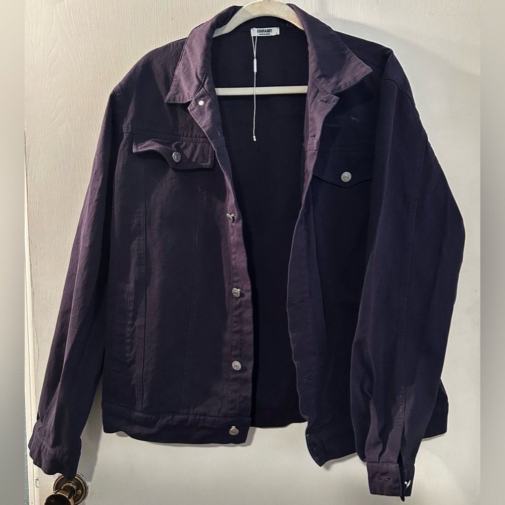 Men’s Coofandy Navy Blue jacket Size L